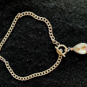 Necklace with tear drop